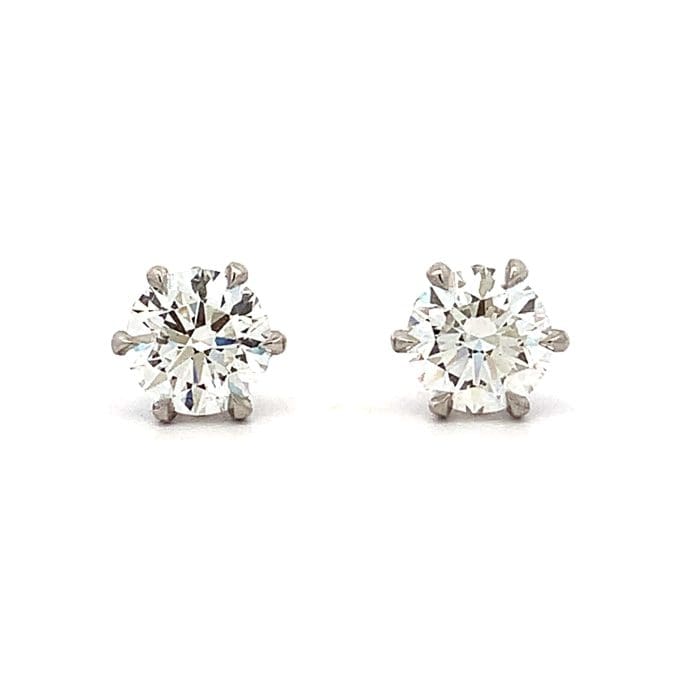 1.60ct Diamond Platinum Stud Earrings
