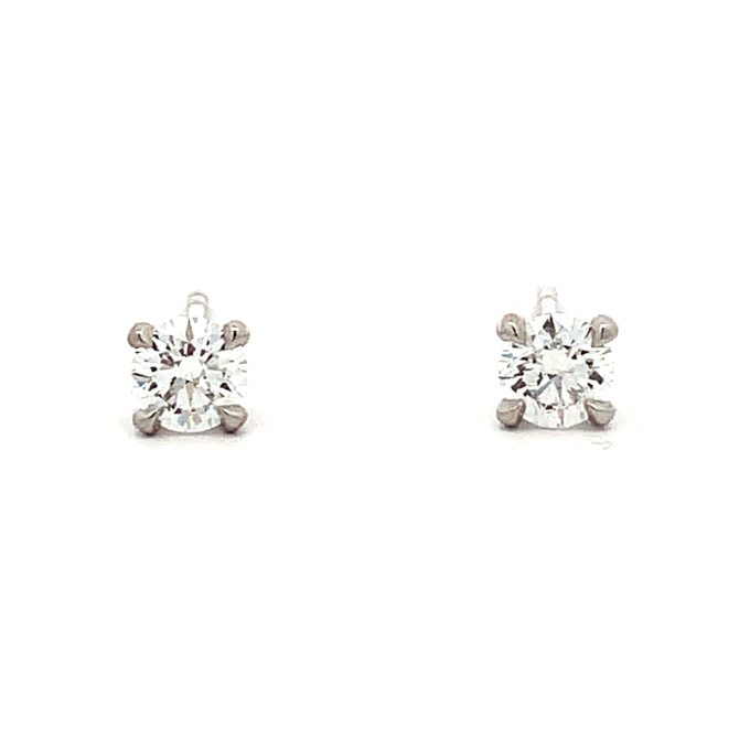 0.48ct Diamond Platinum Stud Earrings