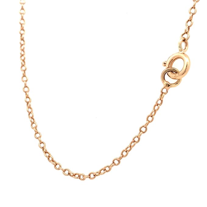 9ct Gold Trace Link Chain - 21 Inch