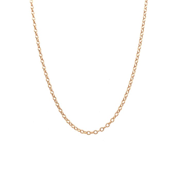 9ct Gold Trace Link Chain - 21 Inch
