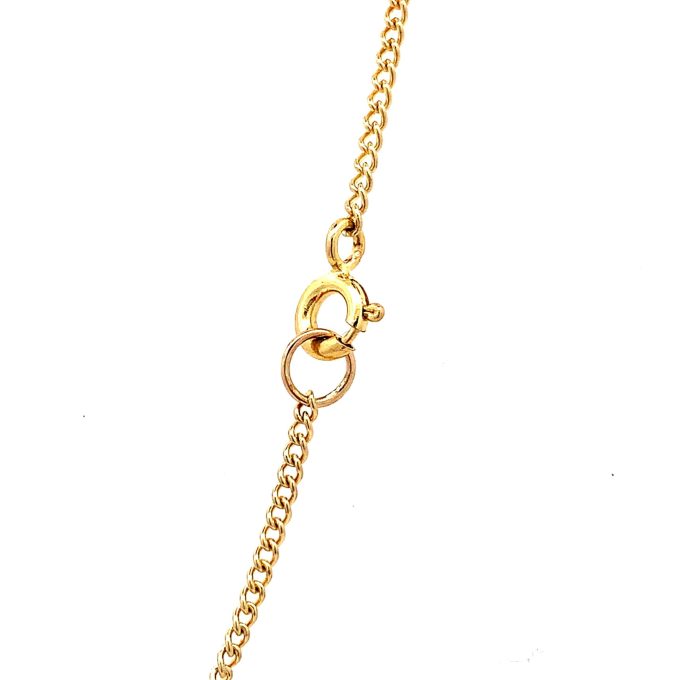 9ct Gold Diamond Cross and Chain