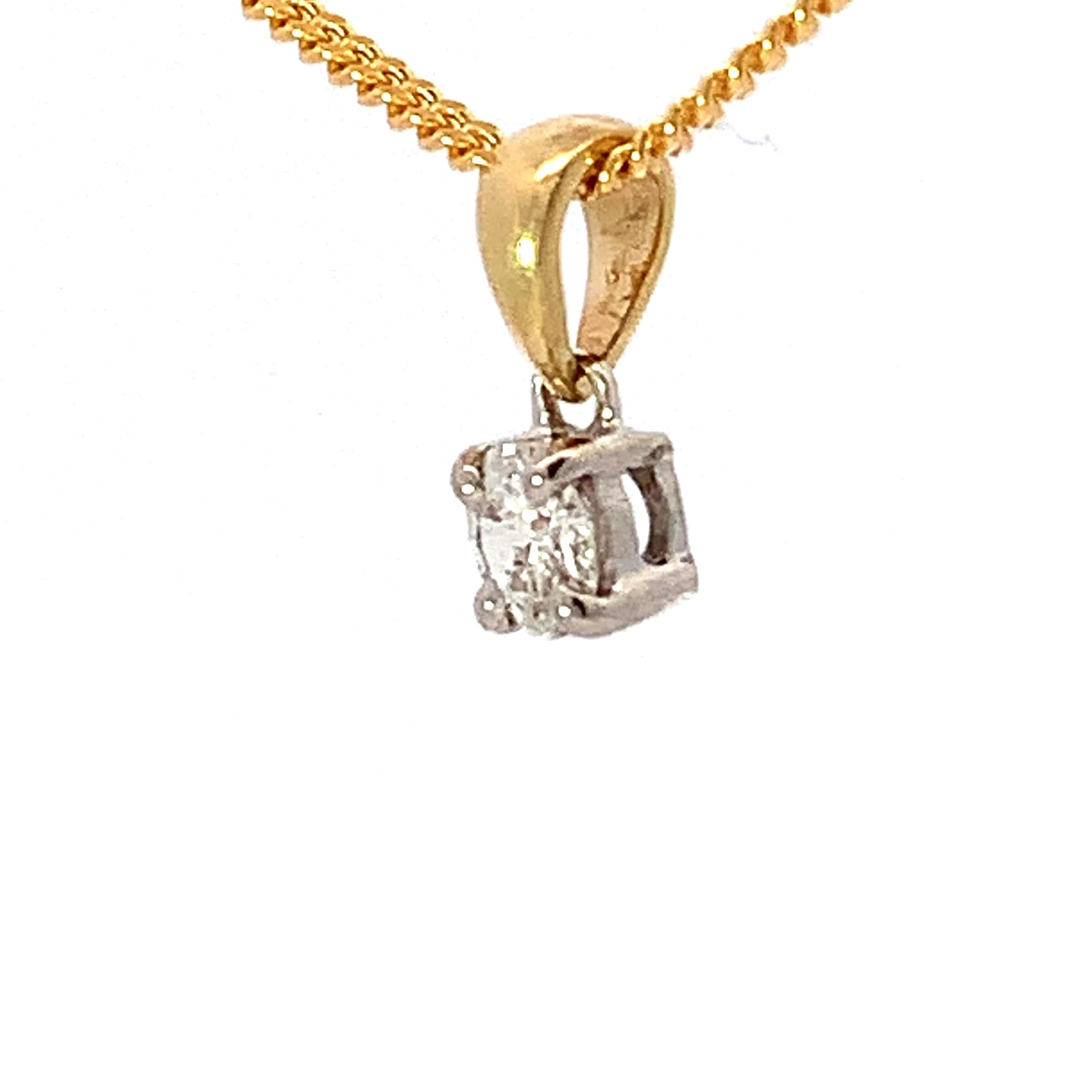 0.25ct Diamond Solitaire Necklace