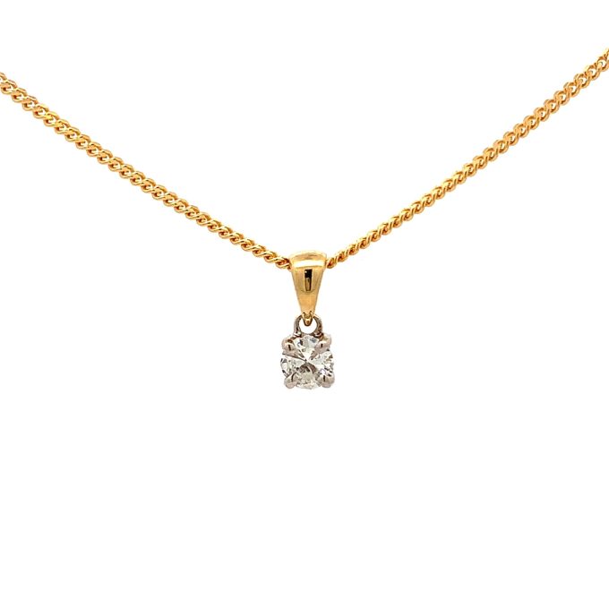 0.25ct Diamond Solitaire Necklace
