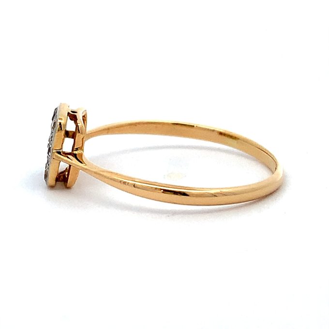 Vintage Diamond Pave Top Dress Ring