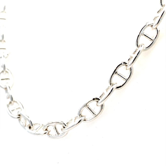 Silver Anchor Link Chain - 20 Inch