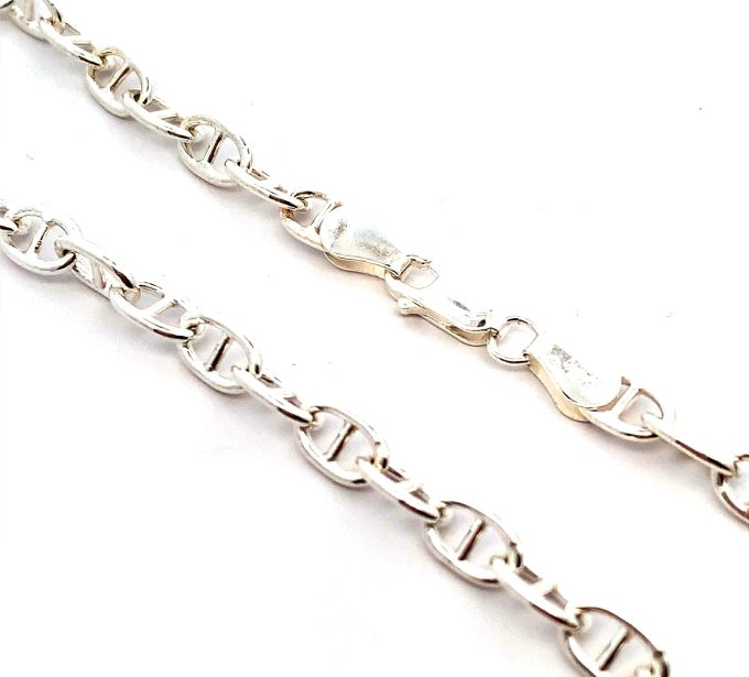 Silver Anchor Link Chain - 20 Inch