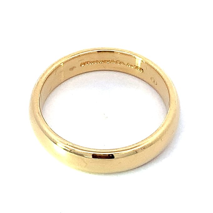 Tiffany & Co.18ct Gents Gold Court Band