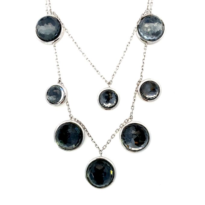 Silver and Quartz Dress Necklace