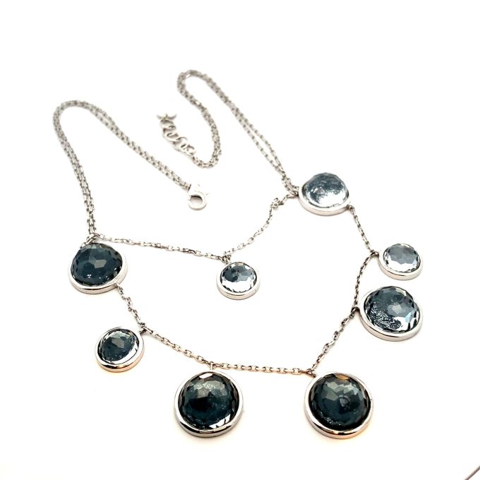 Silver and Quartz Dress Necklace