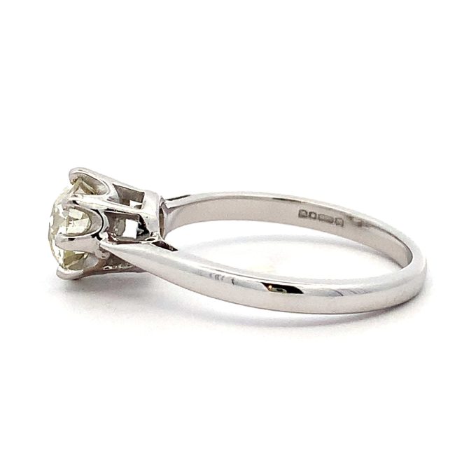1.52ct Old Cut Diamond White Gold Solitaire Ring