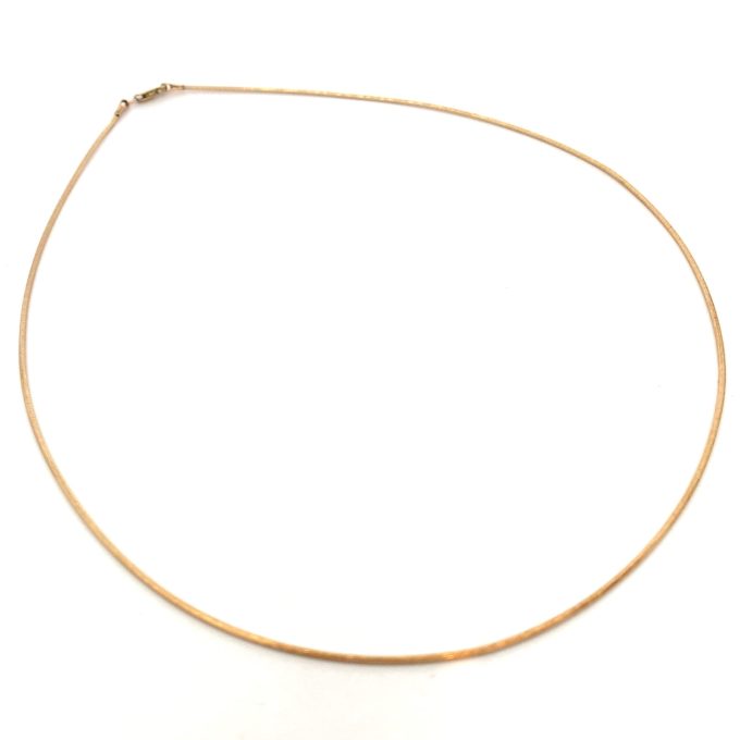 9ct Yellow Gold Wire Necklet