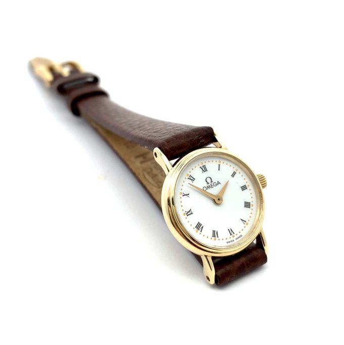 9ct Gold Omega Ladies Quartz Watch