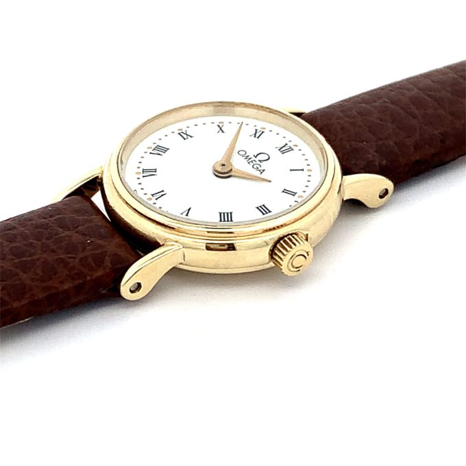 9ct Gold Omega Ladies Quartz Watch