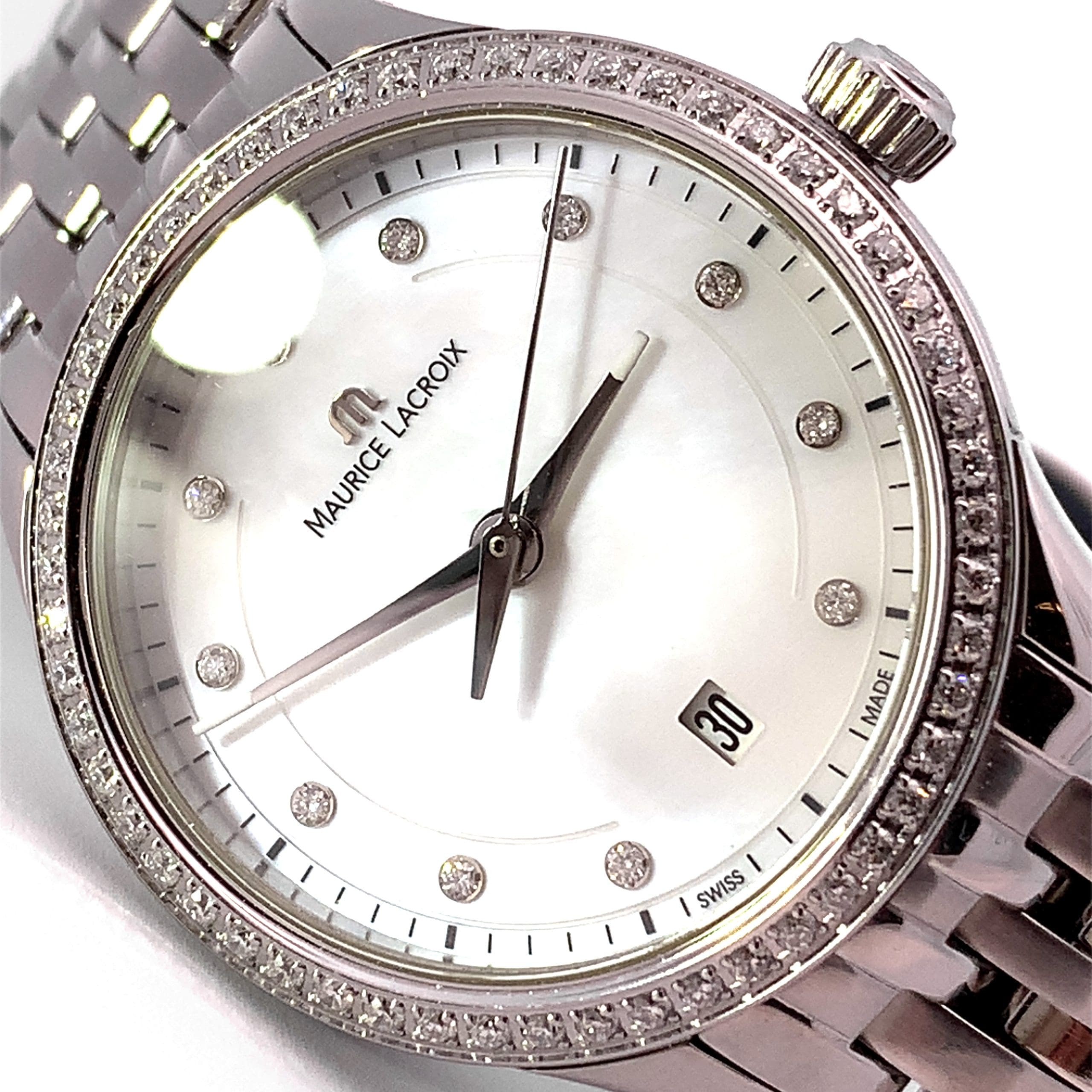 Maurice Lacroix Ladies Diamond Case Watch