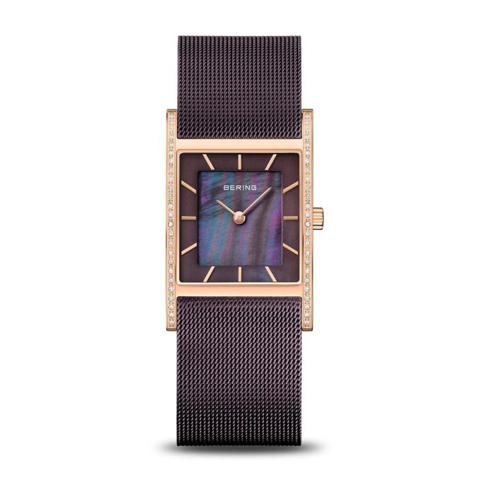 Bering Ladies Rose Gold Square Dial Watch 10426-262-S