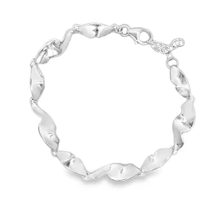 Silver Cloud Form Bracelet