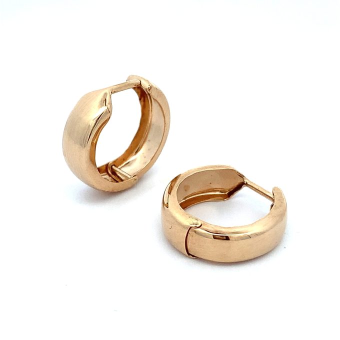 Gold Huggie Hoop Earrings