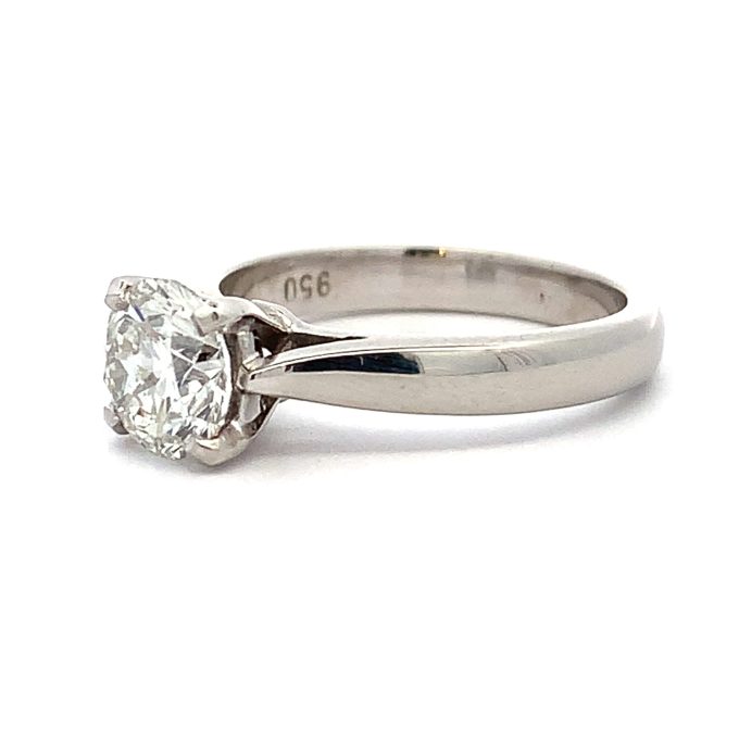 1.26ct Diamond Platinum Solitaire Ring