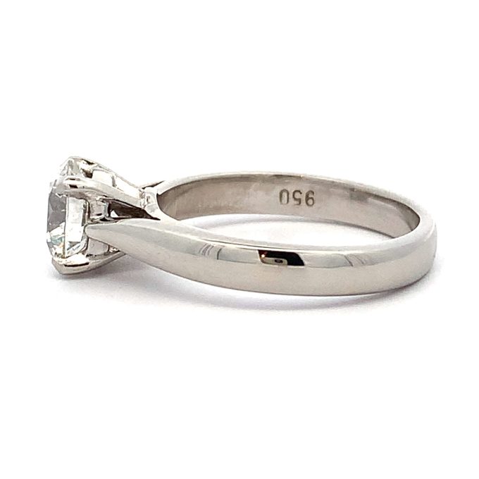 1.26ct Diamond Platinum Solitaire Ring