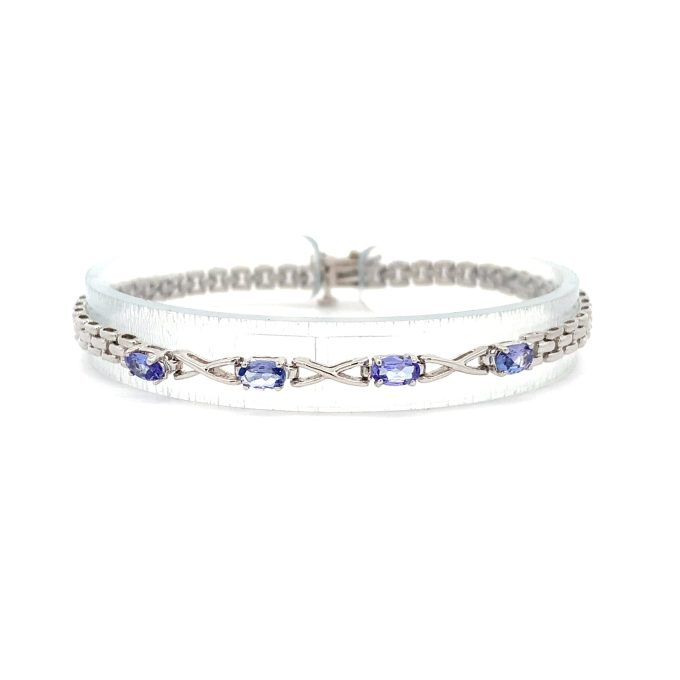 White Gold Tanzanite Bracelet