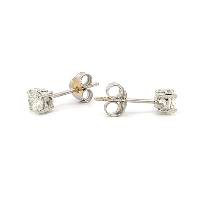 0.50ct Diamond White Gold Stud Earrings