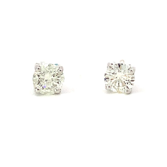 0.50ct Diamond White Gold Stud Earrings