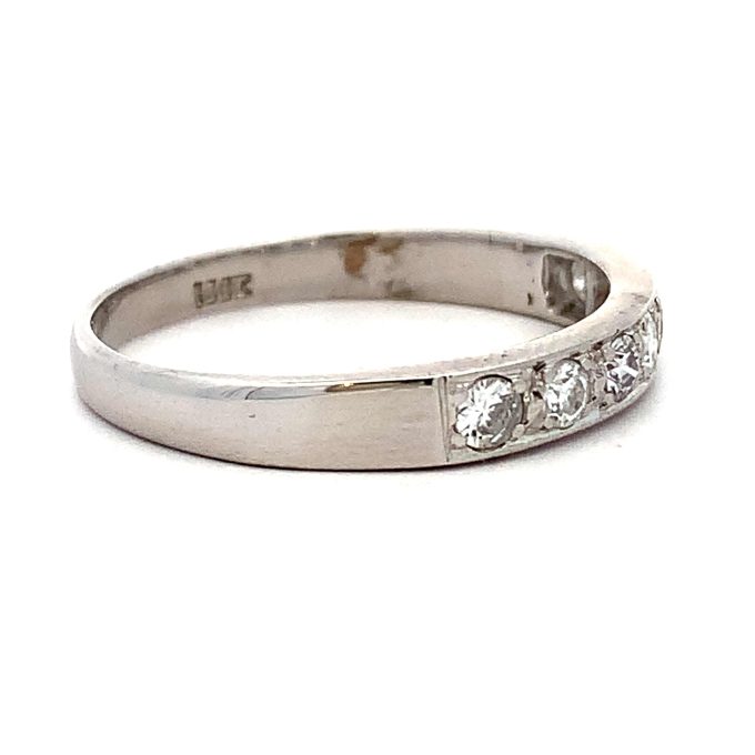 Seven Diamond White Gold Eternity Ring