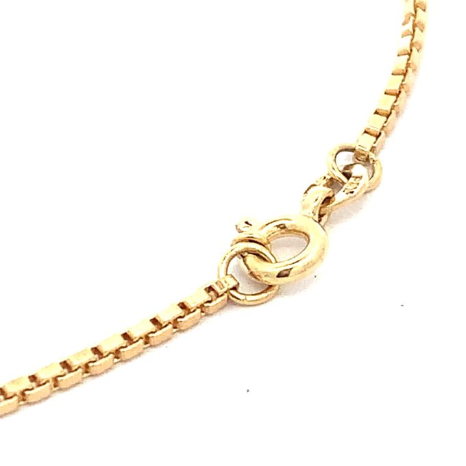18ct Yellow Gold Box Link Bracelet