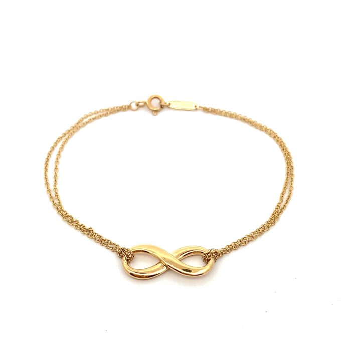 Tiffany & Co. 18ct Yellow Gold Infinty Bracelet