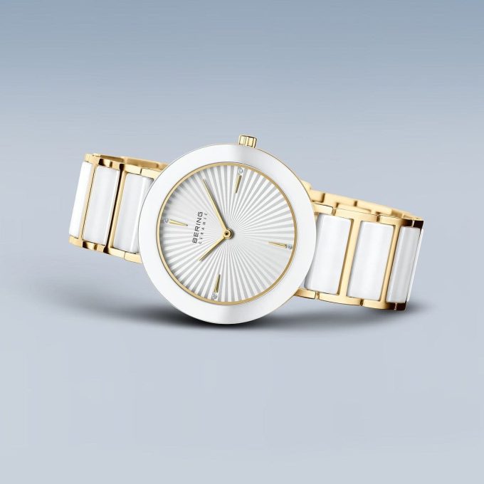 Bering 34mm Gold / Ceramic Watch 11435-758
