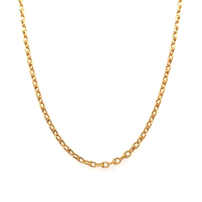 18ct Yellow Gold Filed Trace Link Chain