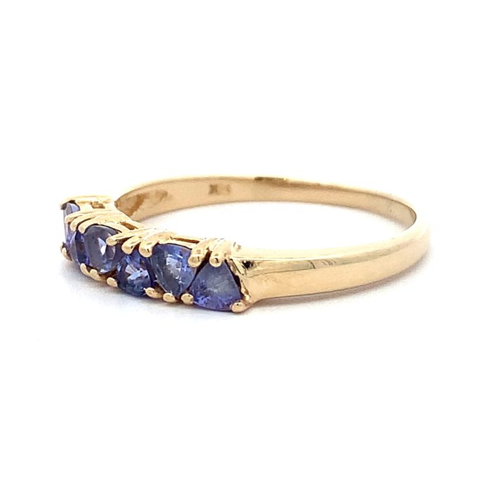 Tanzanite Claw Set Eternity Ring