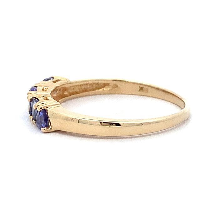 Tanzanite Claw Set Eternity Ring