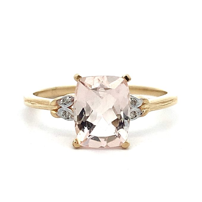 Morganite and Diamond Dress Ring