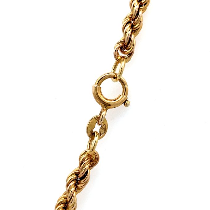 9 Carat Yellow Gold Rope Chain - 24"