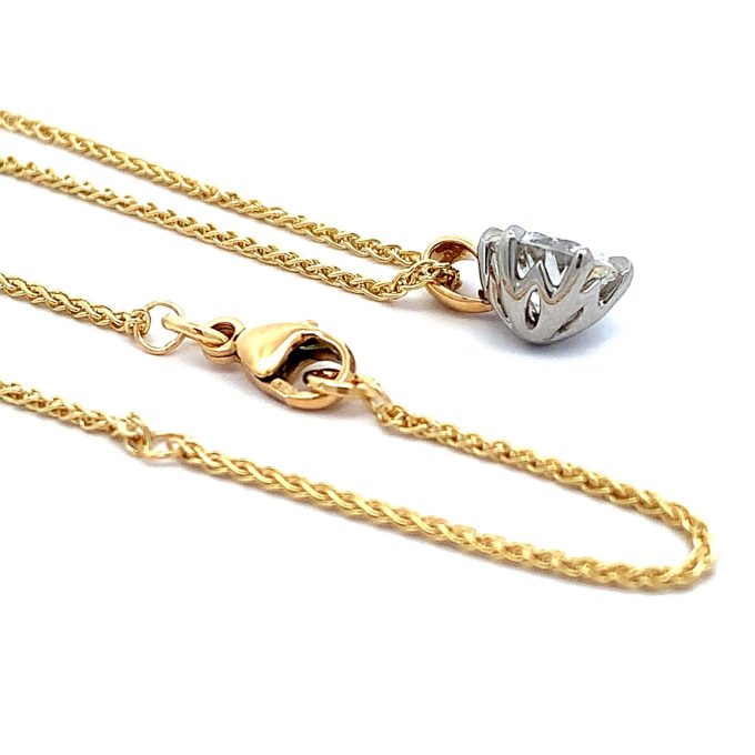 1.22ct Diamond Solitaire 18ct Gold Necklace