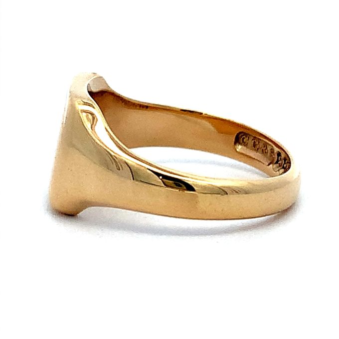 Yellow Gold Square Top Signet Ring