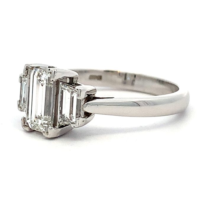 1.95ct Diamond White Gold Trilogy Ring