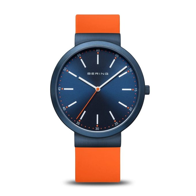 Bering Gents Midnight Steel Rubber Watch 10141-397
