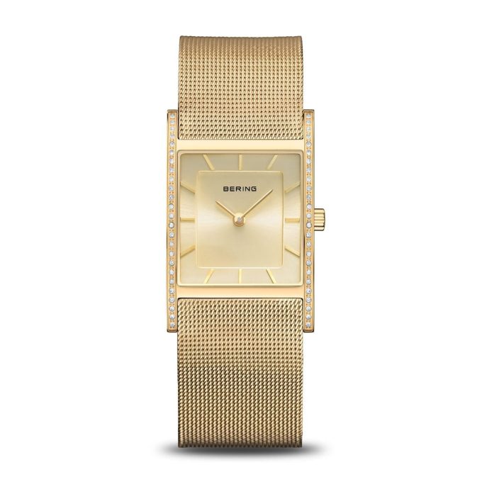 Bering Ladies Gold Square Dial Watch 10426-333-S