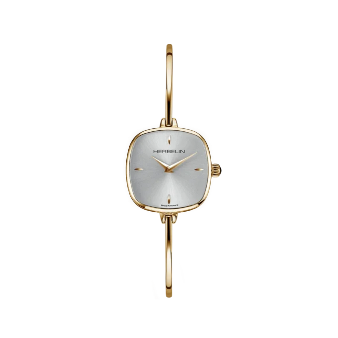 Herbelin Ladies Fil Square Bangle Watch 17207BP11