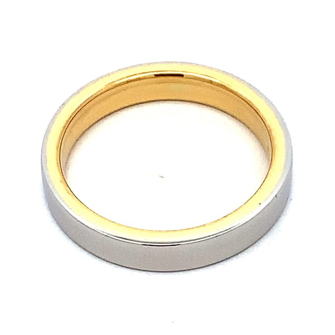 Platinum & Gold Gents Band - 3.7mm