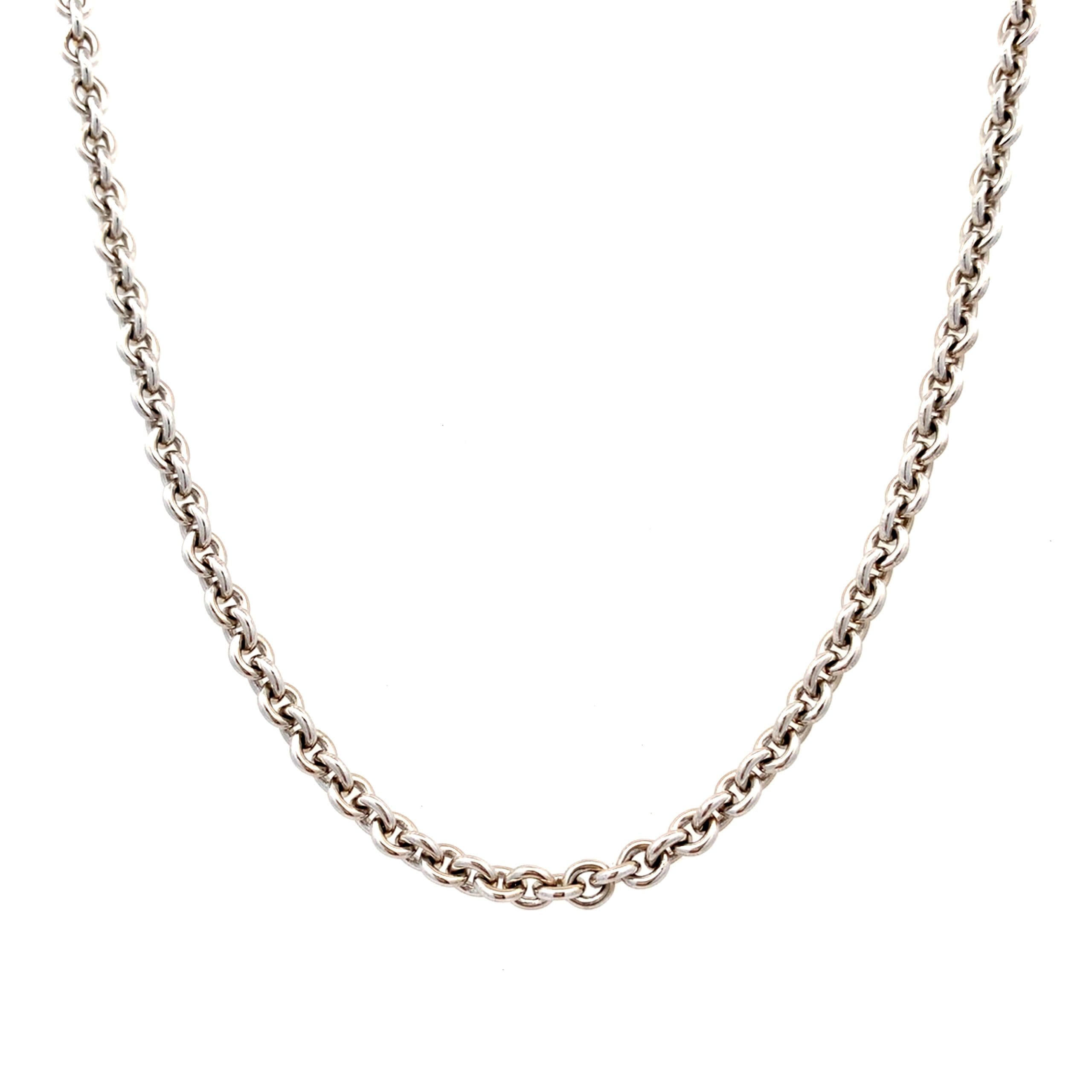 Tiffany & Co. 18ct White Gold Heavy Trace Chain