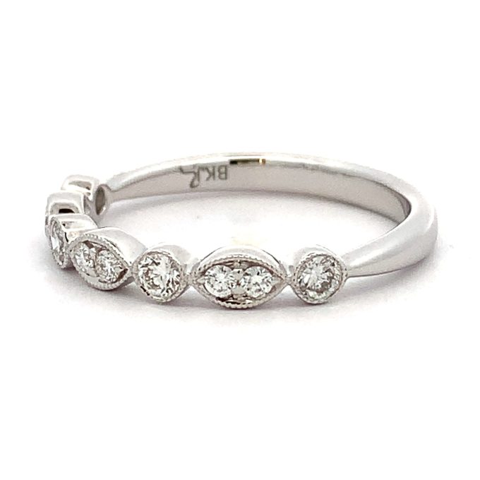 Diamond Milgrain White Gold Eternity Ring