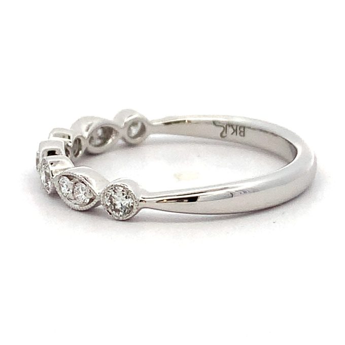 Diamond Milgrain White Gold Eternity Ring
