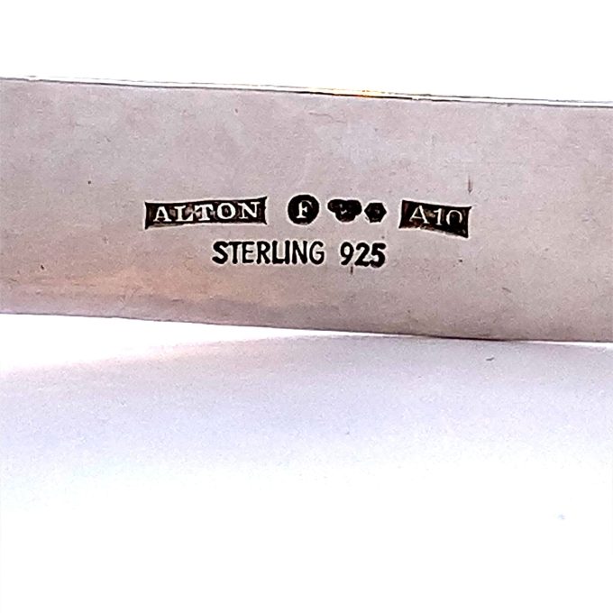 Swedish Silver Hammered Texture Torque Necklace