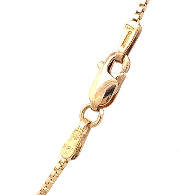 18ct Gold Sapphire and Diamond Cross
