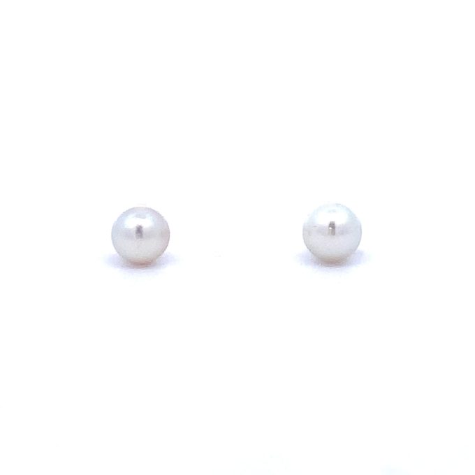 9ct Gold Small Pearl Stud Earrings