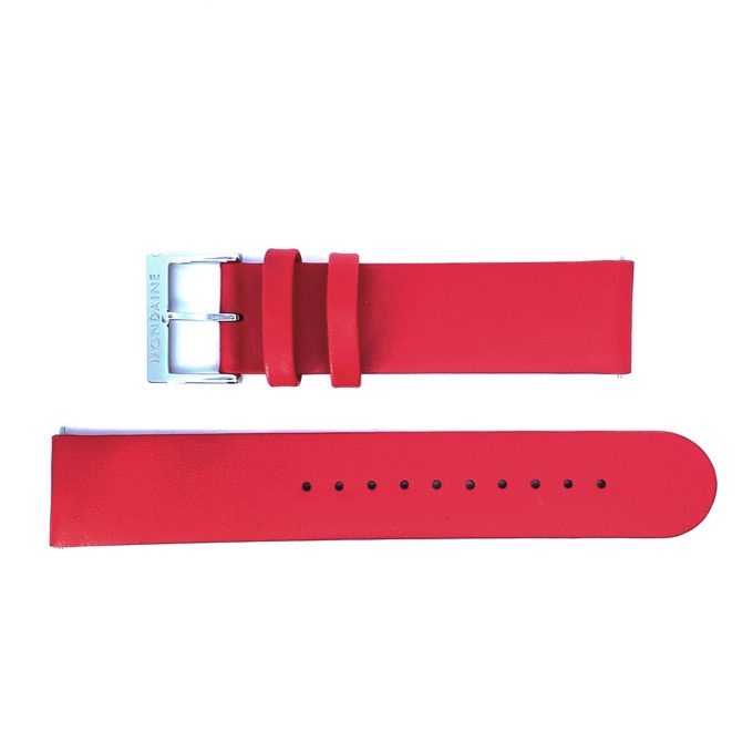 Mondaine 20mm Red Vegan Watch Strap