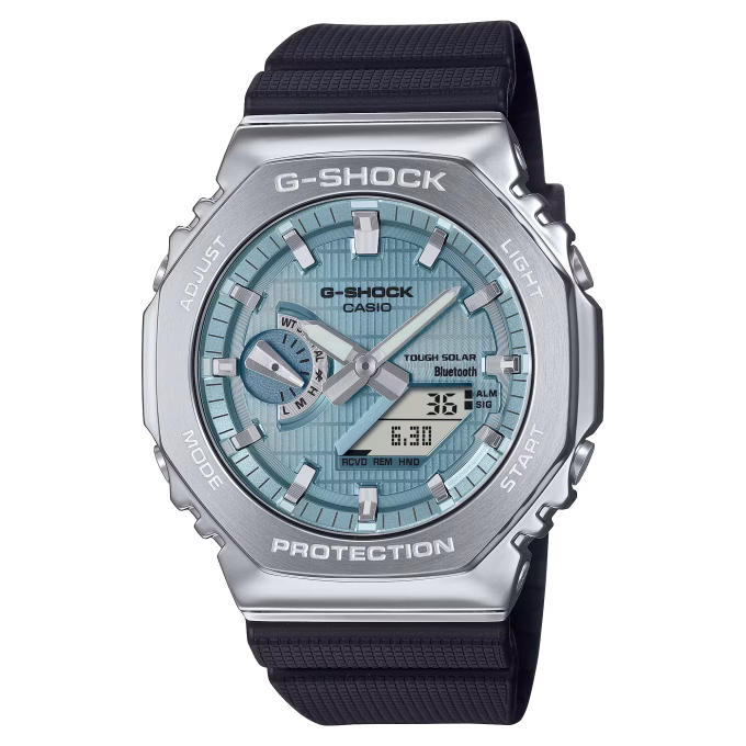 Casio Ice Blue Dial G-Steel Watch GBM-2100A-1A2ER
